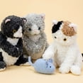 thumbnail image 4 of Cute Black Cat Stuffed Animal Doll - Creative Hand Magnetic Hug Cat Plush Soft Plush Toy Kitten Birthday Gift, 4 of 5