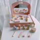thumbnail image 4 of predolo Tocador de Maquillaje de Madera Incluye Secador Funcional Tocador de Maquillaje Infantil Diseño Seguro para Niñas, Niños Pequeños, 4 of 9