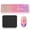 Pink, variant on Gaming Keyboard & Mouse, 104 Keys LED RGB Backlit Quiet Computer Keyboard, Multimedia Keys, 26 Anti-ghosting Keys, Waterproof Light up USB Wired Keyboard for PC Gamers Desktop Computer Laptop,Black