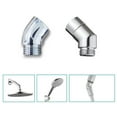 thumbnail image 5 of Handheld Shower Swivel Joint 135 Degree Leak Proof Bathroom Shower Head Extension Brass Shower Head Angle Connector, 5 of 5