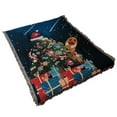 thumbnail image 6 of Christmas Tapestry Throw Blanket, Multipurpose Holiday Decor for Sofa Couch Bed, Reversible Gift Carpet for Home Office Nap(G), 6 of 6