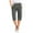 Gray, variant on Tumotour Athletic Shorts For Women Casual High Waisted Solid Color Workout Pants Gym Shorts Wide Leg Half Shorts Pants With Pocket