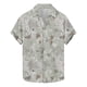 thumbnail image 1 of Blusa y camisa de manga corta con cuello vuelto para hombre, camisa informal de moda con estampado de hojas y solapa de manga corta, blusa para hombre, 1 of 4