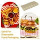 thumbnail image 5 of Hojas de Papel Encerado Uxcell para Alimentos, Papel de Envoltura de Sándwich Resistente a la Grasa a Cuadros para Canasta de Alimentos de Pan Fiesta Café y Blanco 9x9", 5 of 7