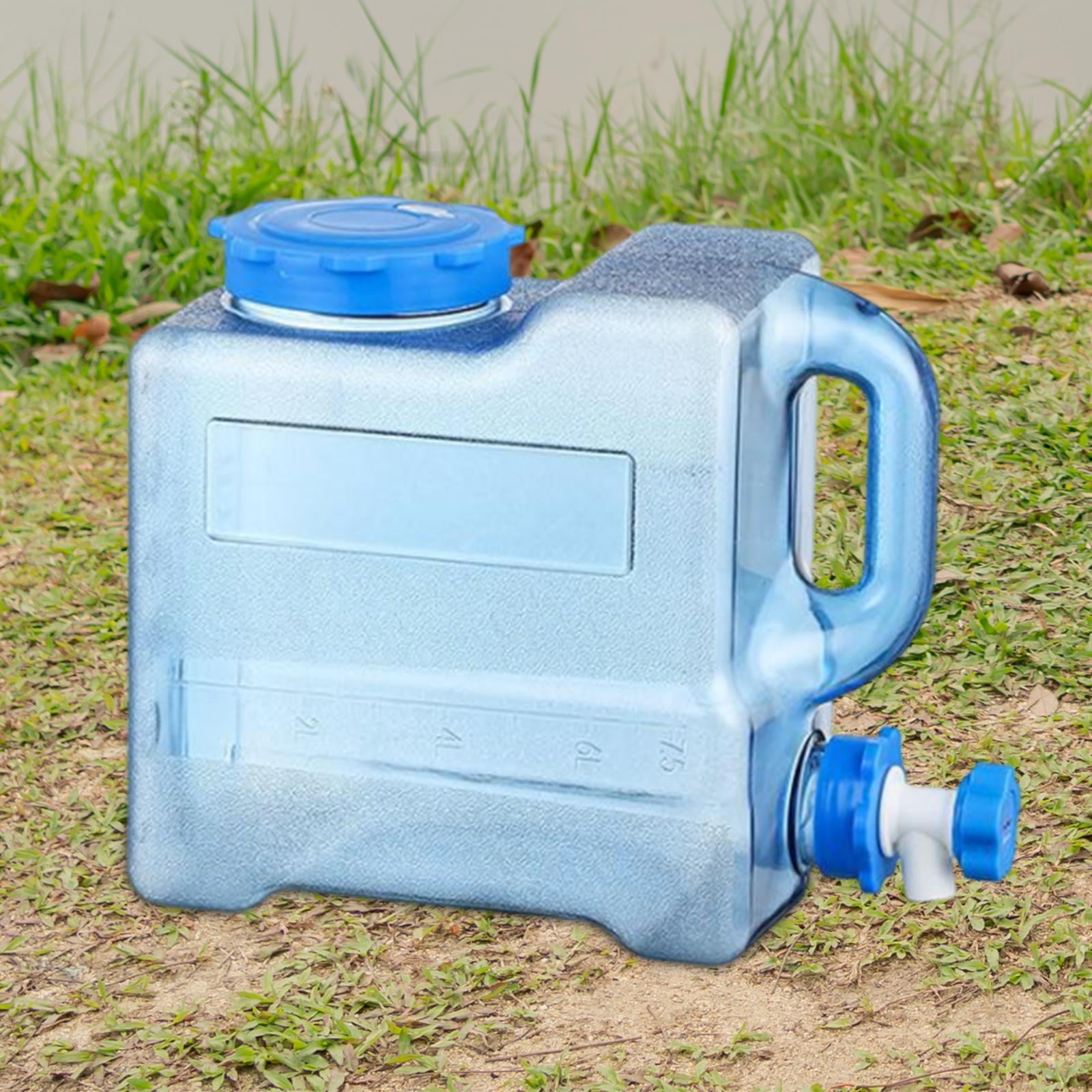 simhoa Camping Water Container with Faucet No Leakage Large Water Storage Jug Water Carrier for RV Handwashing Emergency Backpacking 7.5L