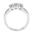 thumbnail image 2 of Mauli Jewels 1 Carat Lab Grown White Diamond Engagement Ring for Women in 10K Solid Gold, 4 Prong Setting, 2 of 4