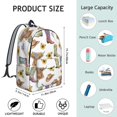 thumbnail image 5 of Highland Cow and Boot Print Backpack for School, Cute School Bag with Adjustable Shoulder Straps and Padded Back, 15.7"x11.8"x5.5", 5 of 5