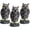 Great Gray, variant on Galashield Owl Decoy | Plastic Owls to Scare Birds Away | Owl Statue for Garden & Outdoors - Pack of 3