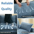 thumbnail image 4 of 111'' Sectional Cloud Couch, Modern Comfy Chenille L Shaped Sectional Sofa for Living Room, Upholstered Modular 4-Seat Sofa Couch with Movable Ottoman, Blue, 4 of 9