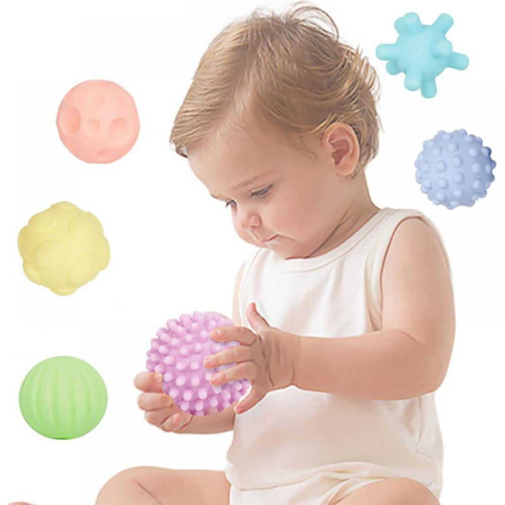 6pcs Baby Kid Sensory Developmental Ball Toy Learning Grasping Colorful mn 