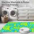 thumbnail image 5 of ODIKA 3'x5' Machine Washable Non-Slip Area Rug, Charming Reptile Friend Cartoon Splash Design High Traffic Rug, Blue, 680677, 5 of 5