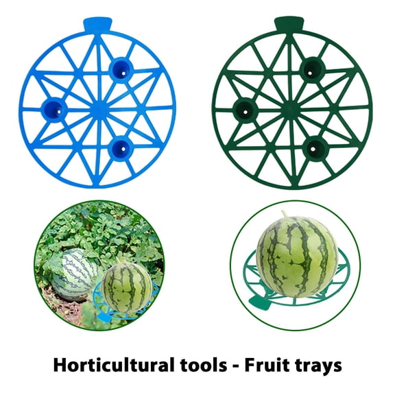 Rkxzt Watermelon Rack Melon Pumpkin Support Stand 10-Pack Plant Garden Vegetable Holders Trellis for Watermelon Cantaloupe Tools/Office|Plastic,Blue