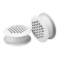 thumbnail image 1 of Unique Bargains Évent Circulaire 33mm 10 Pack Évents en Acier Inoxydable Double Panneau Blanc, 1 of 5