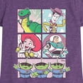 thumbnail image 3 of Toy Story 4 - Sunny Side Up Grid - Toddler & Youth Girls Short Sleeve Graphic T-Shirt, 3 of 5