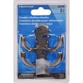 thumbnail image 2 of Hillman Hardware Essentials 852293 Double Clothes Hooks Pewter -2 Pack, 2 of 2