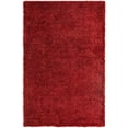 thumbnail image 4 of Unique Loom Davos Shag Collection Area Rug - Solid (5' 3" x 8' Rectangle Poppy), 4 of 7