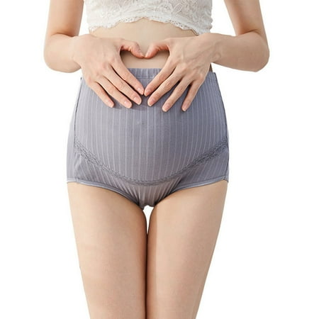 

Pregnant Underwear Women High Waist Pregnant Woman Underwear Pregnant Breathable Female Underwear Grey XL