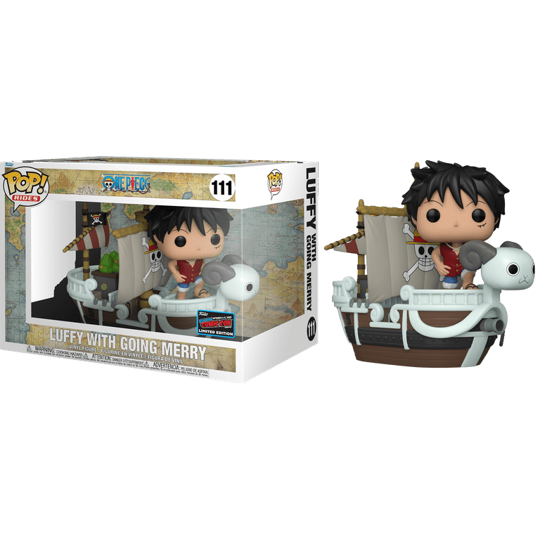 Funko POP! Rides One Piece Luffy with Going Merry #111 NYCC 2022 Convention  Sticker Exclusive