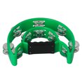 thumbnail image 3 of Musical Tambourine Handbell with Double Row Metal Jingles Percussion Drum Party Gift Percussion Instruments green, 3 of 8