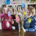 thumbnail image 4 of Huevos de Pascua para colgar 12 piezas Huevos de Pascua para colgar Huevos de Pascua coloridos de plástico con cinta de seda Huevos de Pascua decorativos para colgar al aire libre ANGGREK Otros, 4 of 8