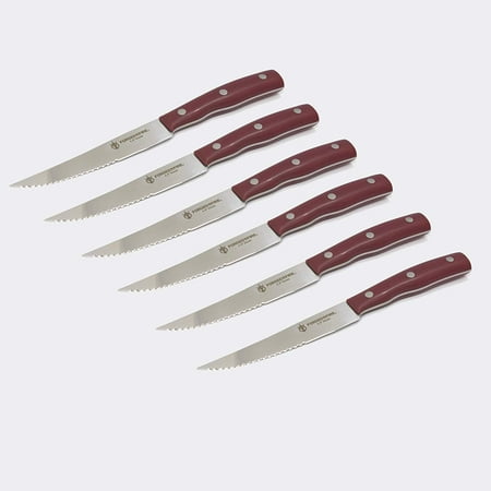Forged in Fire Stainless Steel Steak Knife Set 6 (Best Forged In Fire Knife)