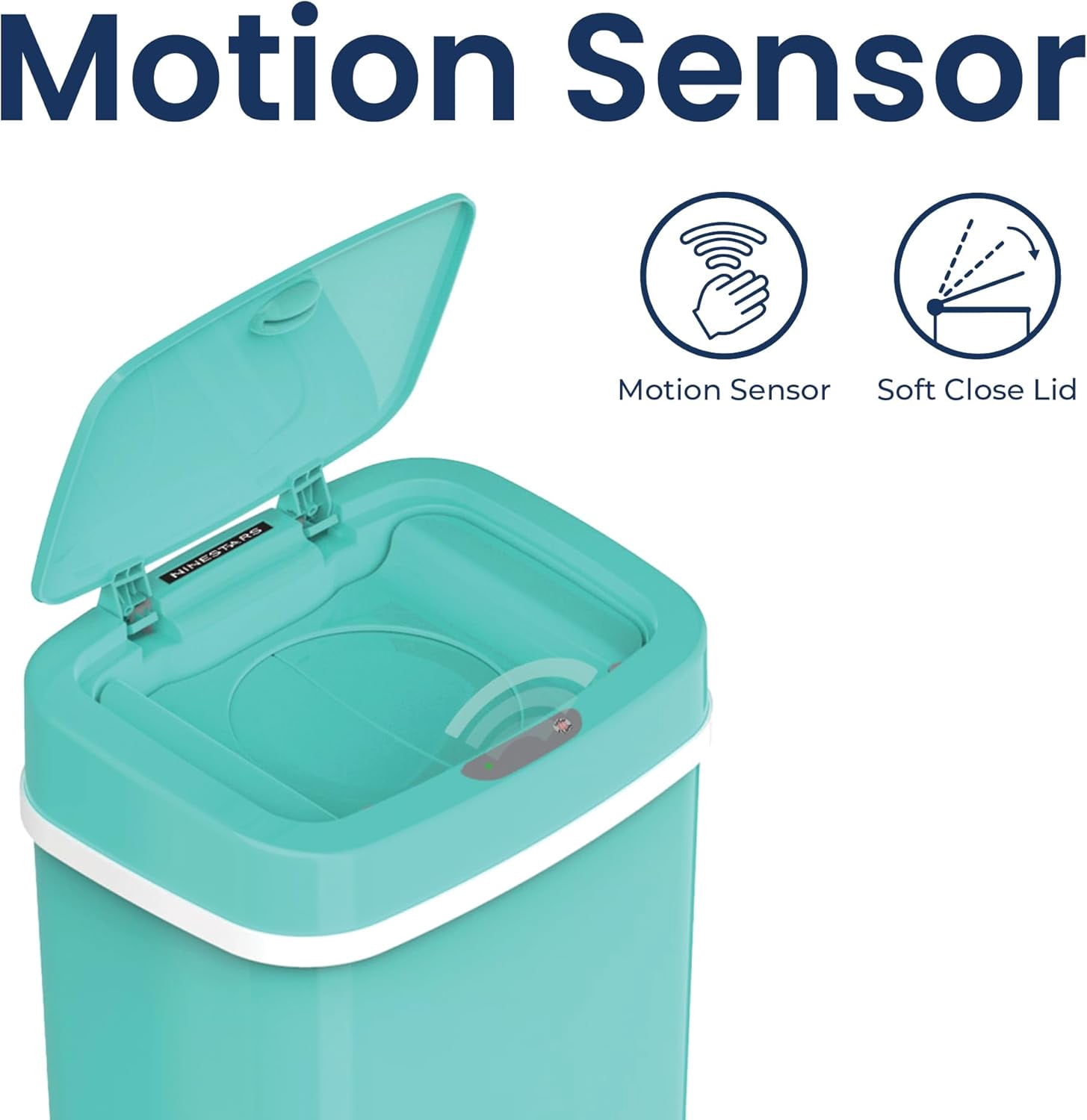 NPT-16-1 Automatic Touchless Motion Sensor Diaper Disposal Trash Can with lid, 4.2 gallon/16 L, Pink, Plastic