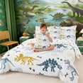 thumbnail image 5 of Erosebridal Colorful Dino Bedding Comforter Set for Kids, Dinosaur Print Full Bedding Set, White, 5 of 6