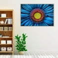 thumbnail image 3 of Gerbera Flower Close Up on Turquoise Background - Wrapped Canvas Print Wall Art | 18" W x 12" H, 3 of 4