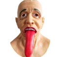 thumbnail image 1 of Máscara de zombi de resina terrorífica con lengüeta larga para Halloween, 1 of 2