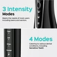 thumbnail image 5 of COSLUS Water Dental  Flosser Electric Toothbrush Combo,2-in-1 Oral Clean Kit for Teeth,Braces,Gums Care,Brushing Flossing for Family,Travel Use,Black, 5 of 11