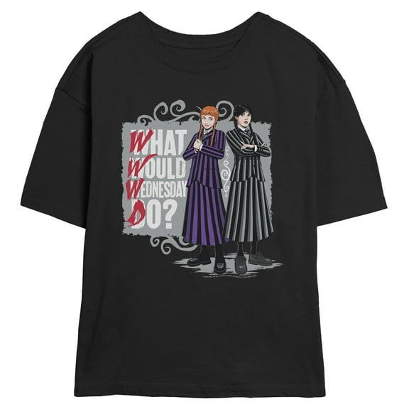 Juniors Wednesday Agnes What Would You Do Quote T Shirt