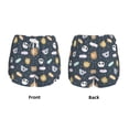 thumbnail image 5 of Picia Cartoon Animals Pattern Women's 2 in 1 Athletic Running Shorts High Waisted Workout Casual Gym Sweat Shorts with Comfy Liner Zipper Pockets-X-Large, 5 of 9