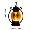 thumbnail image 3 of Vintage Halloween LED Lantern - Portable Pumpkin Light with Realistic Lantern Face - Battery Powered Handheld Decor for Indoor Outdoor Trick or Treat, Parties, Table Centerpieces and Spooky Decor, 3 of 5