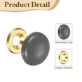 thumbnail image 3 of Uxcell 20 Pcs 16.8mm Decorative Caps Cover Nails, Zinc Alloy Screw Covers Caps, Grey, 3 of 7