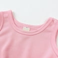 thumbnail image 5 of SILVERCELL Baby Girls Clothes Toddler Kids Girls 2PCS Outfits Solid Color Sleeveless Round Neck Crop Tops Pants Set 1-10T, 5 of 10