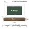 thumbnail image 5 of POVISON Fully-Assembled Minimalist Floating TV Stand for TVs up to 50",Wall-Mounted Entertainment Center with 3 Drawers, 63" Solid Wood TV Console,Walnut, 5 of 8