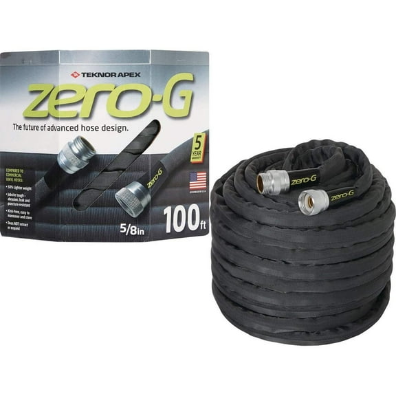 Apex 4001-100 5/8" X 100' Zero-G Lightweight Ultra Flexible Durable Kink- Free Garden Hose