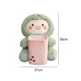 thumbnail image 7 of Soft Plush Box/ Cartoon Tissue Cover Trash Bin Multifunctional Garbage Can/ Car Accessories/ Tissue Holder Car Armrest Storage Box Dinosaur, 7 of 7