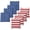 American Flag - Bright, variant on Play Platoon Weather Resistant Cornhole Bags - Set of 8 Regulation Corn Hole Bean Bags - Light Blue & Black - Durable Duck Cloth Corn Hole Bag for Tossing Game, Includes Tote Bag