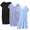 Purple Floral/Black/Blue Moon, variant on Ekouaer Cotton Nightgowns for Women 3 Pack Sleepshirts Short Sleeve Night Shirt Tshirt Night Gown Soft Sleepwear Print Sleep Dress