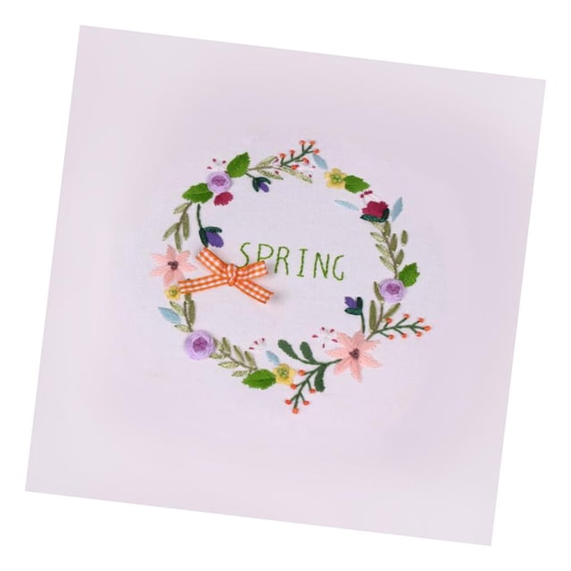 Abbracc Stamped Embroidery For Beginner Colorful Flower Pattern Home Decor 2 2
