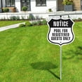 thumbnail image 5 of Notice Pool For Registered Guests Only (10 Pack) 12 inch X 12 inch Shield Shaped Commercial Grade Plastic Signs with Aluminum Mounting Stakes Weather Resistant Made in the USA, 5 of 8