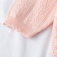 thumbnail image 6 of GYRATEDREAM Baby Girls Knitted Cardigan Sweater Long Slvee Crewneck Knit Button Closure Cardigan Tops Outwear, 6 of 7