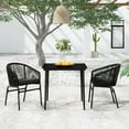thumbnail image 1 of vidaXL 3 Piece Garden Dining Set Black, 1 of 4
