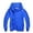 Blue, variant on Tanghaowl Girls Pullover Child Boys Autumn Winter Long Sleeved Color Block Hooded Zipper Coat Top Clothes with Trendy Color Design Hot Pink 3-4 Years