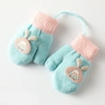 thumbnail image 5 of Sofullue Toddler Mittens Kids Knitted Gloves Baby Winter Mittens Double-layer Plus Velvet, 5 of 19