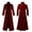 Wine, variant on Halloween Medieval Gothic Double-Breasted Long Coat for Men, Renaissance Vintage Stage Cosplay Jacket, Plus Size Formal Outerwear, 1 Piece Black M