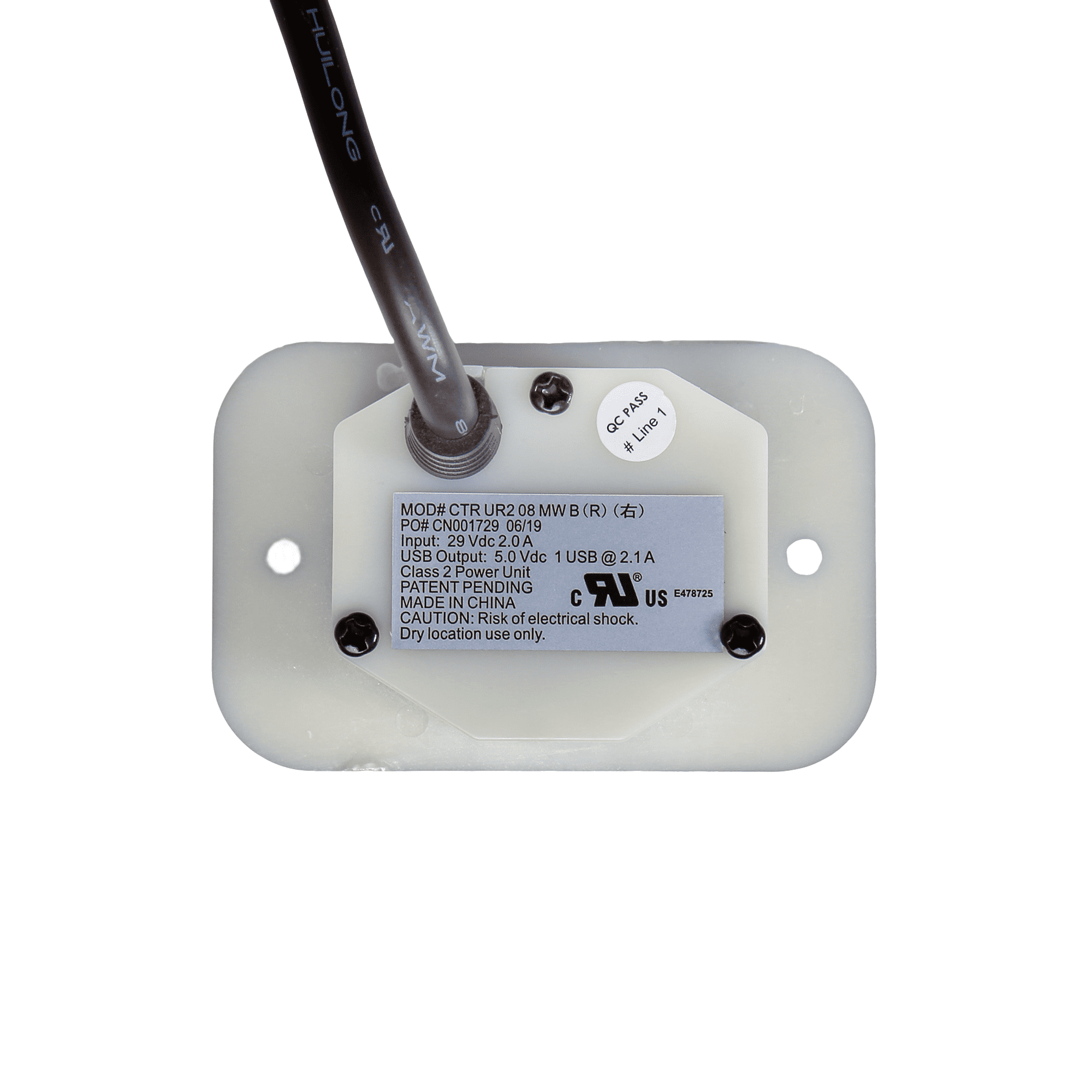 Power Recliner Lift Chair Raffel Systems 5 Button 2 and 5 Pin Hand Control Model CTR UR2 08 MW BR Replacement with USB