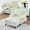 Beige, variant on MOONMISS Chenille Upholstered Wood Frame Recliner Single Sofa with Comfortable Backrest and Armrests-Pink