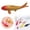 Gold, variant on Miniature Koi Fish Figurine PVC Aquarium Decoration–Tiny Goldfish Model for Fish Tank,Mini Garden,Dollhouse & DIY Landscape Decor